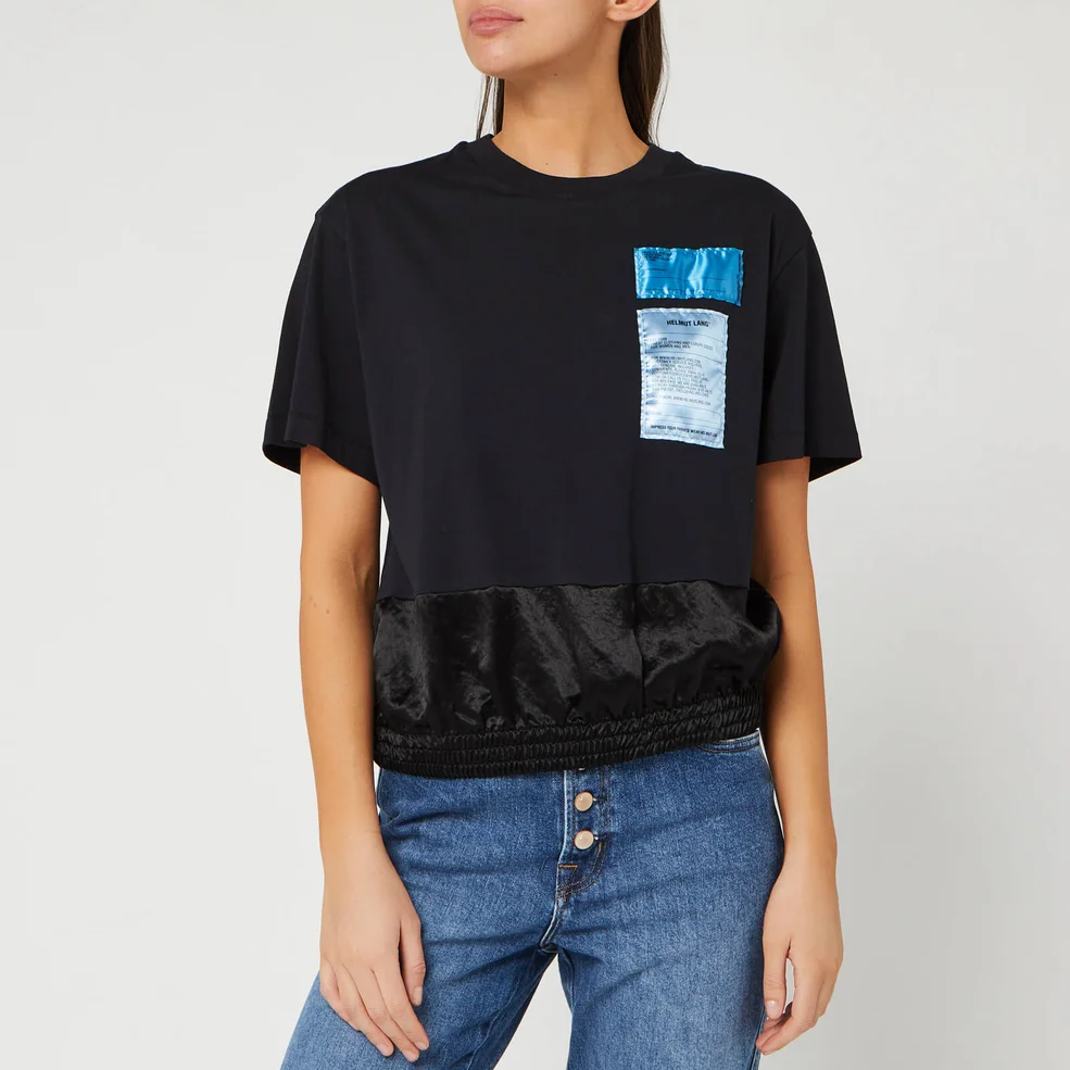 Helmut Lang Women's Blouson T-Shirt - Basalt Black Image 1