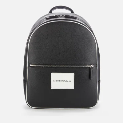 Emporio Armani Men's Backpack - Black/White