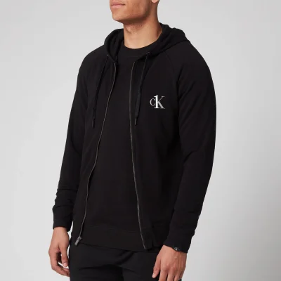Calvin Klein Men's Full Zip Hoody - Black