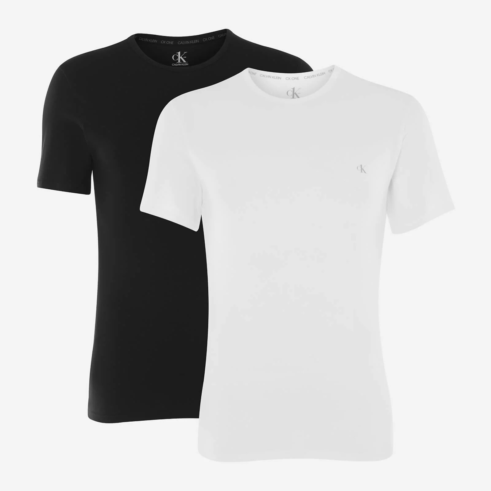 Calvin Klein Men's 2 Pack Crewneck T-Shirts - Black/White Image 1