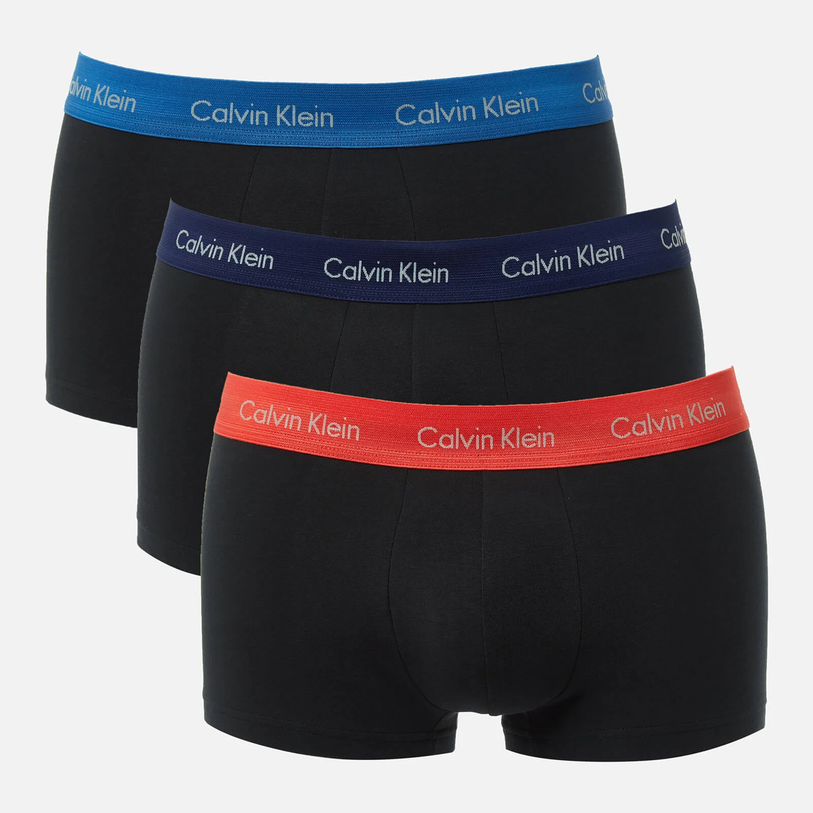 Calvin Klein Men's 3 Pack Low Rise Trunks - Minnow/Horoscope/Inferno Image 1