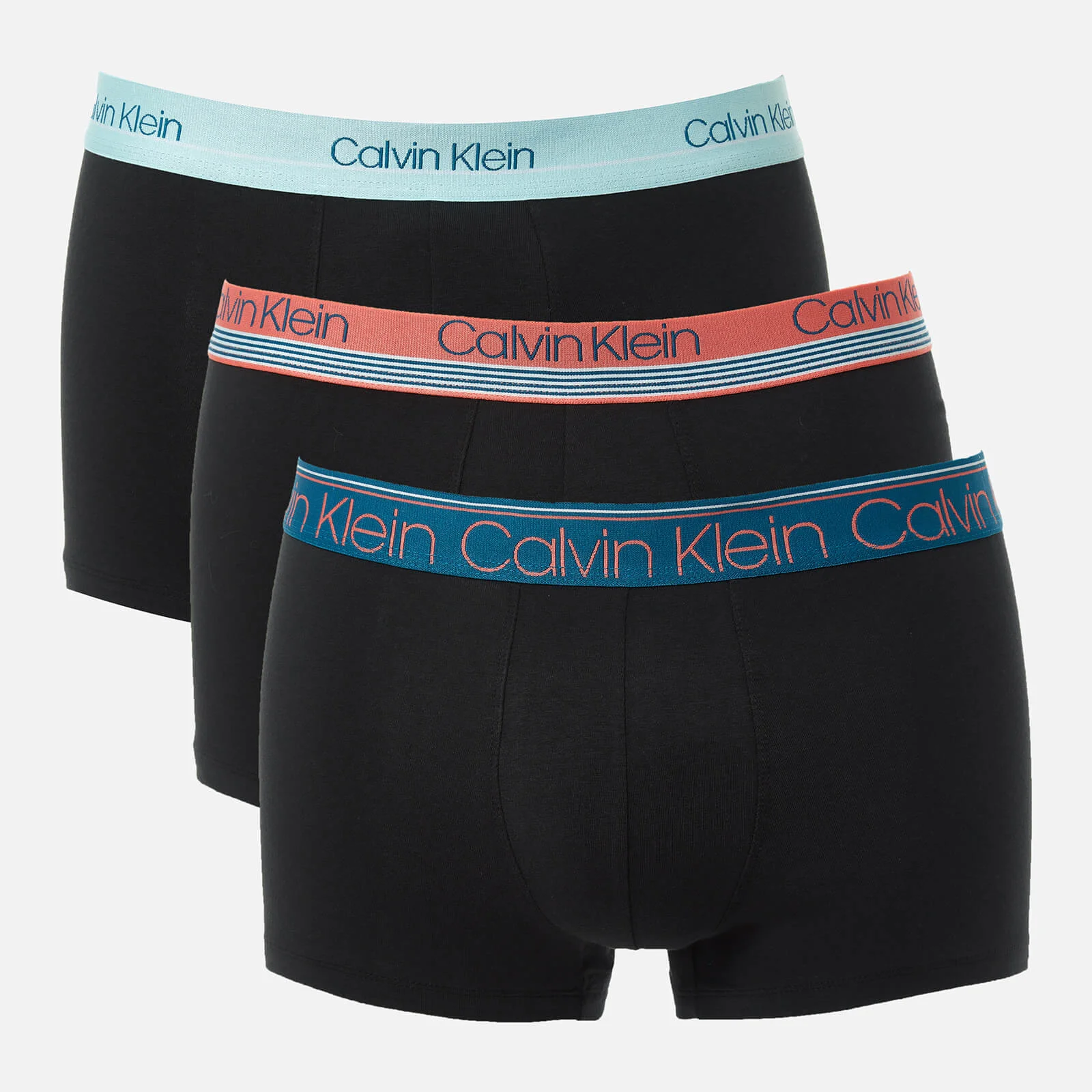 Calvin Klein Men's 3 Pack Trunks - Vermount Slate/Soft Flair Image 1