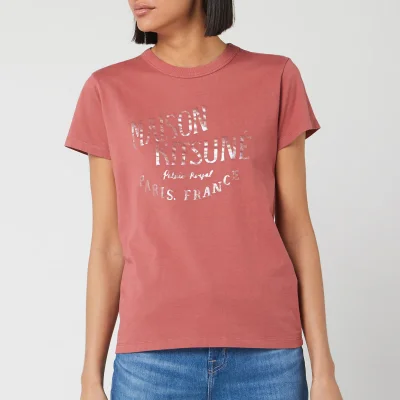 Maison Kitsuné Women's T-Shirt Palais Royal - Dark Pink
