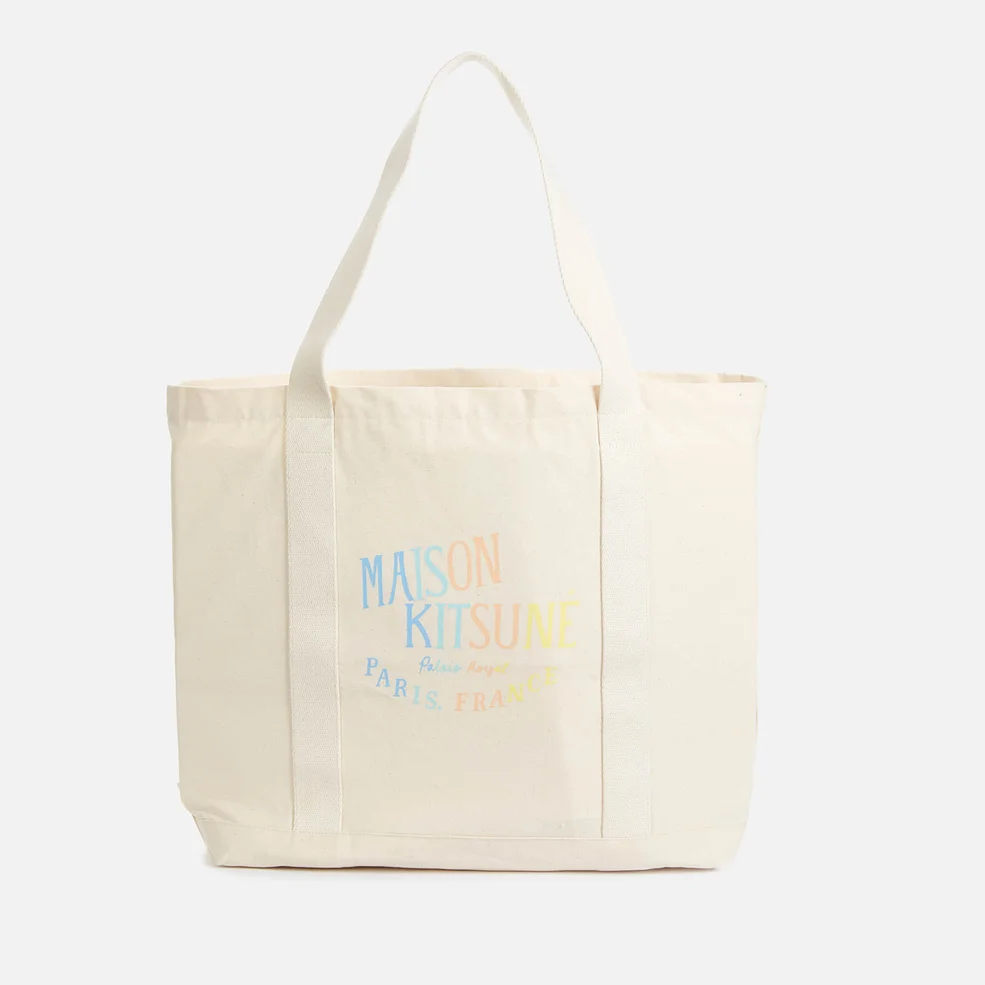Maison Kitsuné Women's Shopping Bag Rainbow Palais Royal - Ecru Image 1