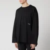 Wooyoungmi Men's Basic Long Sleeve T-Shirt - Black - Image 1