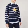 Polo Ralph Lauren Men's Bear Logo Stripe Sweatshirt - Cruise Navy/White - Image 1