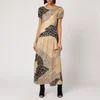 RIXO Women's Reese Dress - Gold Patchwork Leopard - Image 1