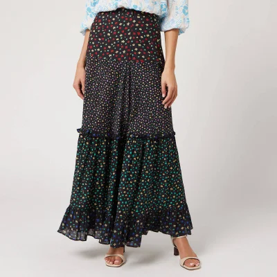 RIXO Women's Dakota Skirt - Mixed Ditsy Floral