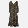 RIXO Women's Brooke Dress - Klimt Wave Stripe - Image 1