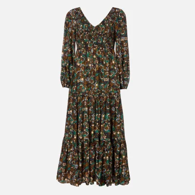 RIXO Women's Brooke Dress - Klimt Wave Stripe
