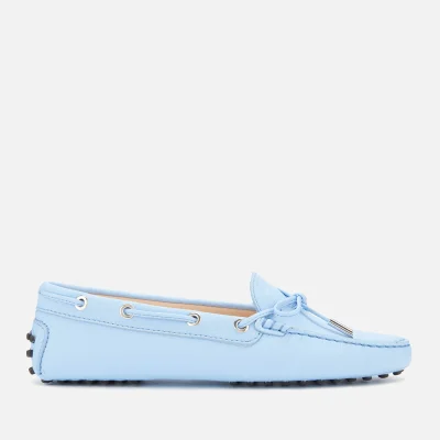 Tod's Women's Gommino Lace/Eyelets Driving Shoes - Placid Blue