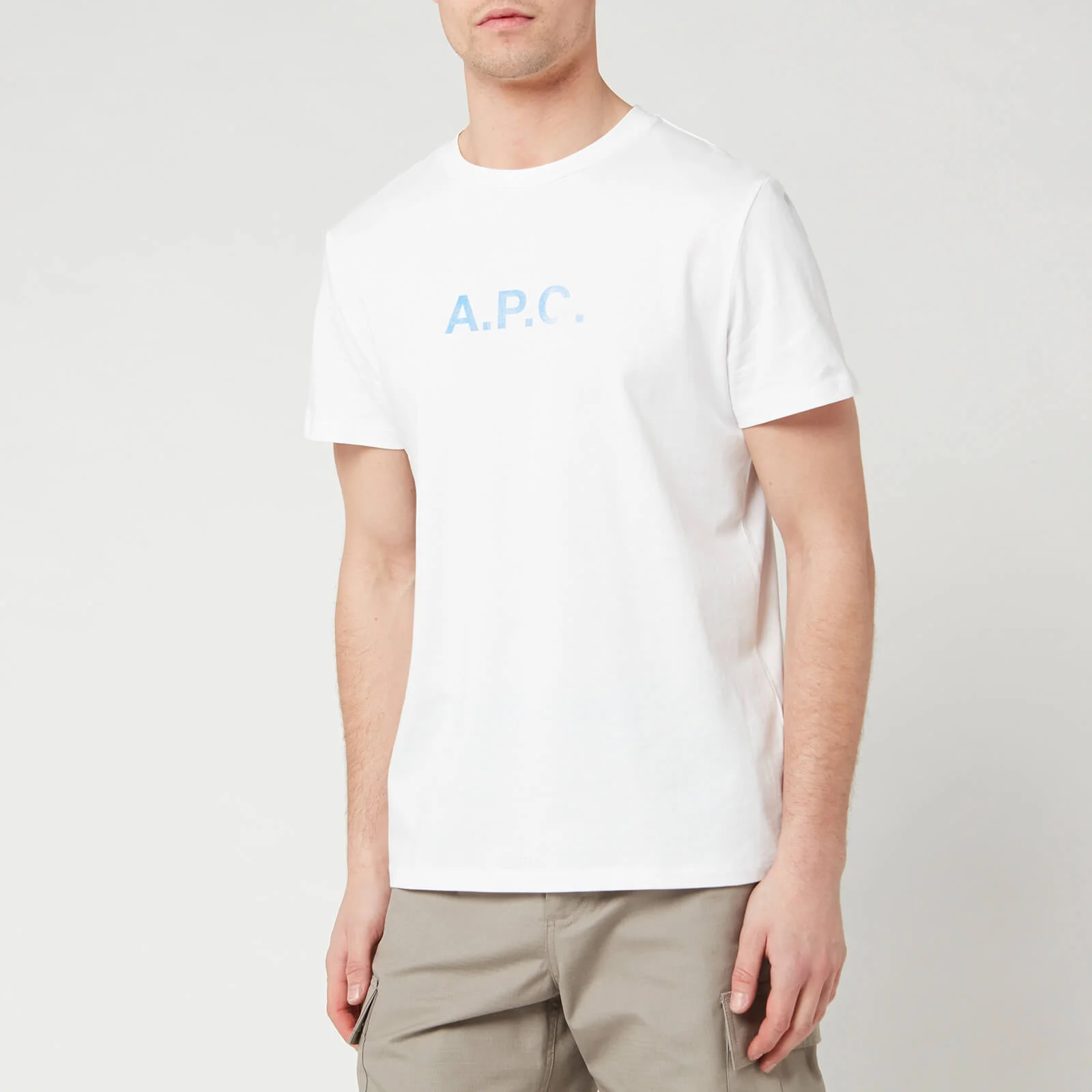 A.P.C. Men's Stamp T-Shirt - Blanc Image 1