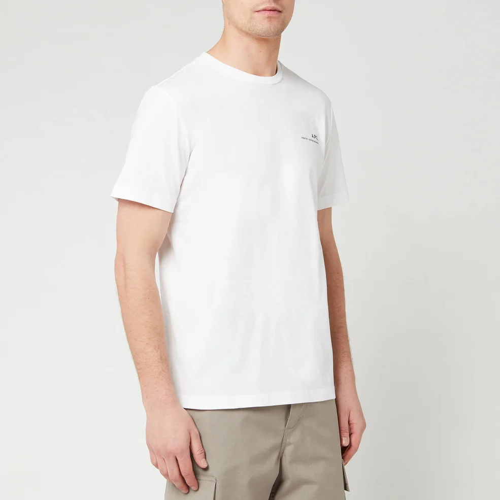 A.P.C. Men's Item T-Shirt - Blanc Image 1
