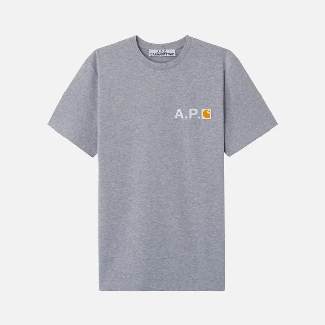 A.P.C. X Carhartt Men's Fire H T-Shirt - Gris Chine