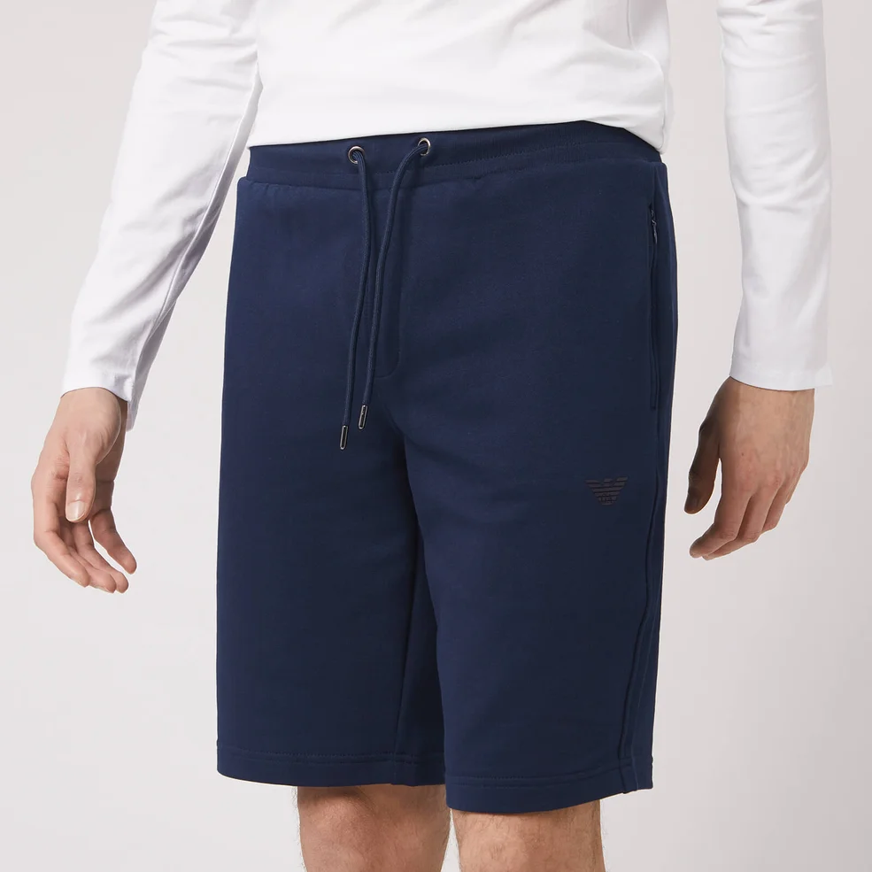 Emporio Armani Men's Bermuda Jersey Shorts - Navy Image 1