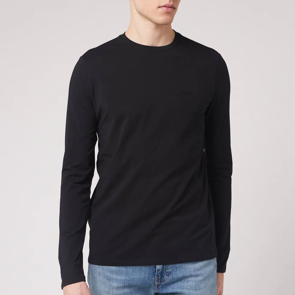 Emporio Armani Men's Long Sleeve T-Shirt - Black Image 1