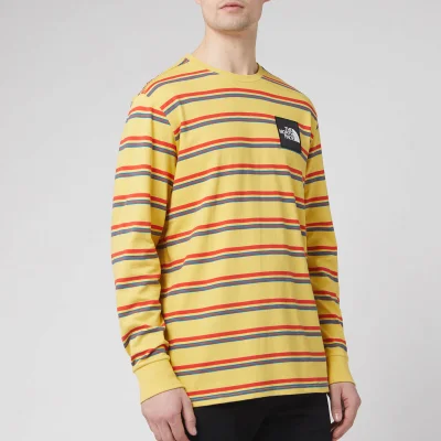 The North Face Men's Boruda Long Sleeve T-Shirt - Bamboo Yellow Stripe