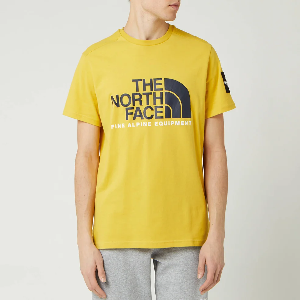 The North Face Men's Fine Alpine 2 T-Shirt - Bamboo Yellow Image 1