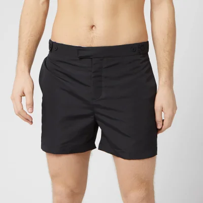 Frescobol Carioca Men's Tailored Short Block Swim Shorts - Black