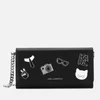 Karl Lagerfeld Women's K/Studio Leather Wallet On Chain - Black Multi - Image 1