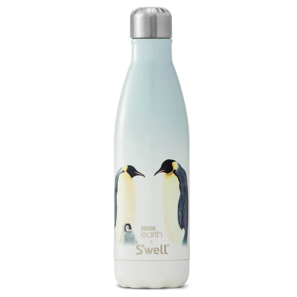 S'well BBC Earth Penguin Water Bottle - 500ml Image 1
