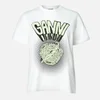 Ganni Women's Basic Cotton Jersey Logo T-Shirt - White - Image 1