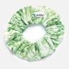 Ganni Women's Printed Crepe Scrunchie - Island Green - Image 1