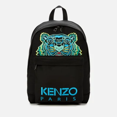 KENZO Men's Large Tiger Canvas Backpack - Black