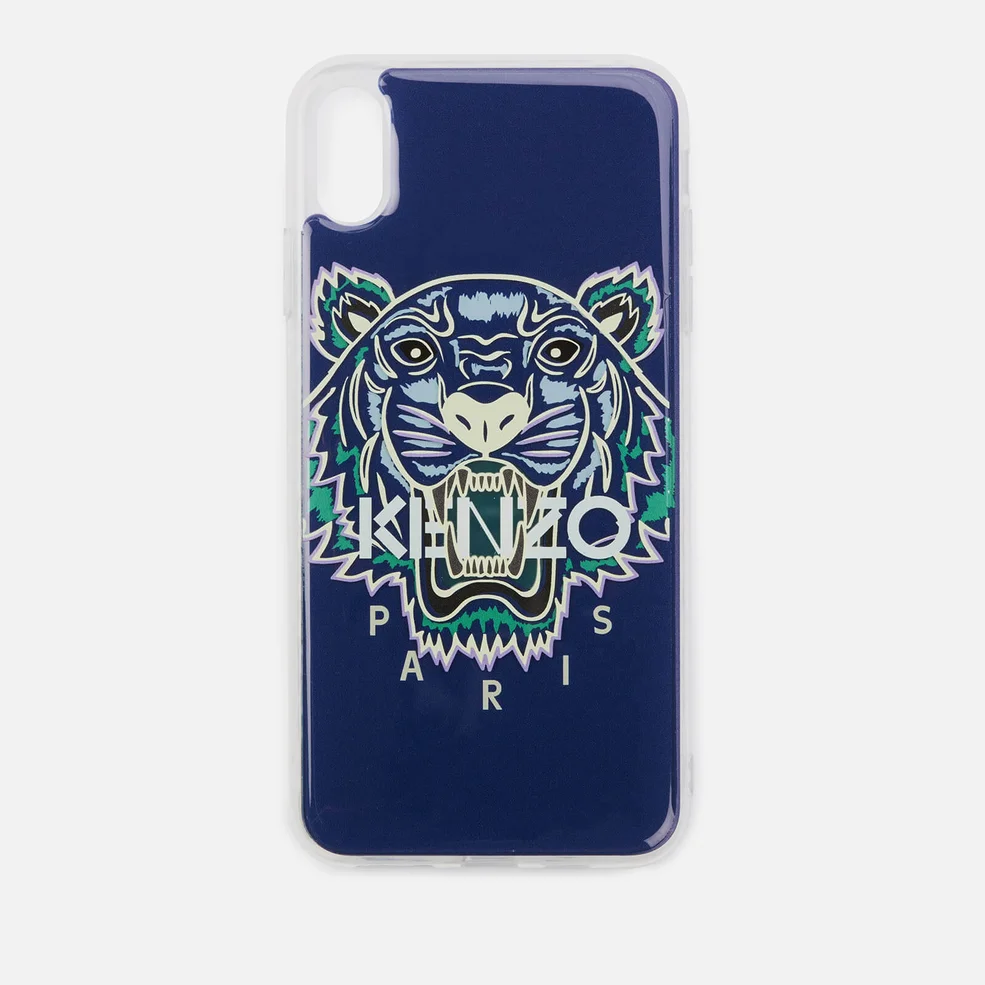 KENZO Men's Tiger iPhone XS Max Case - Blue Image 1