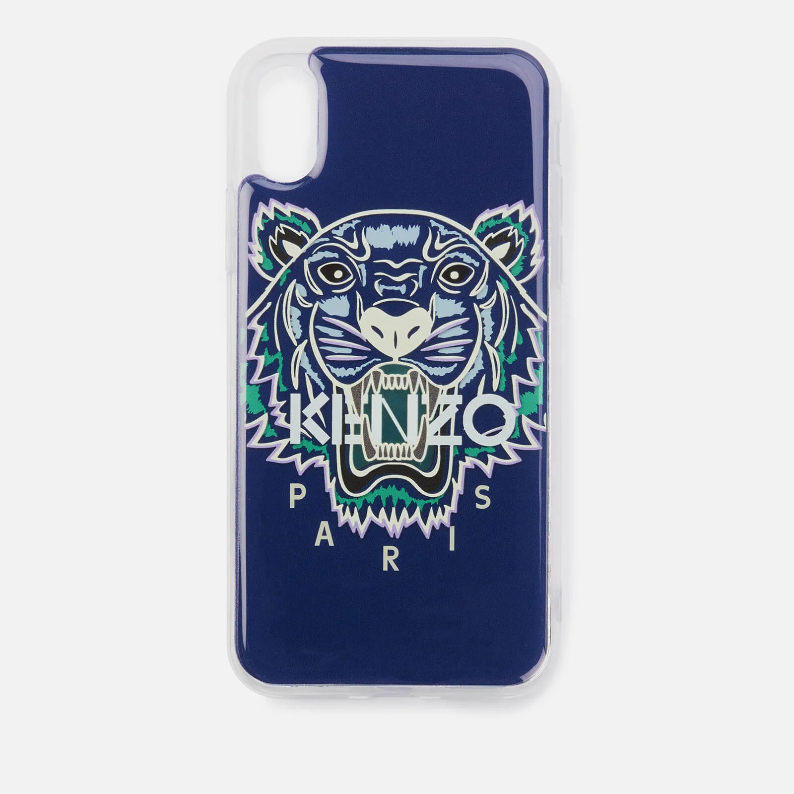 KENZO Men's Tiger iPhone X Case - Blue Image 1