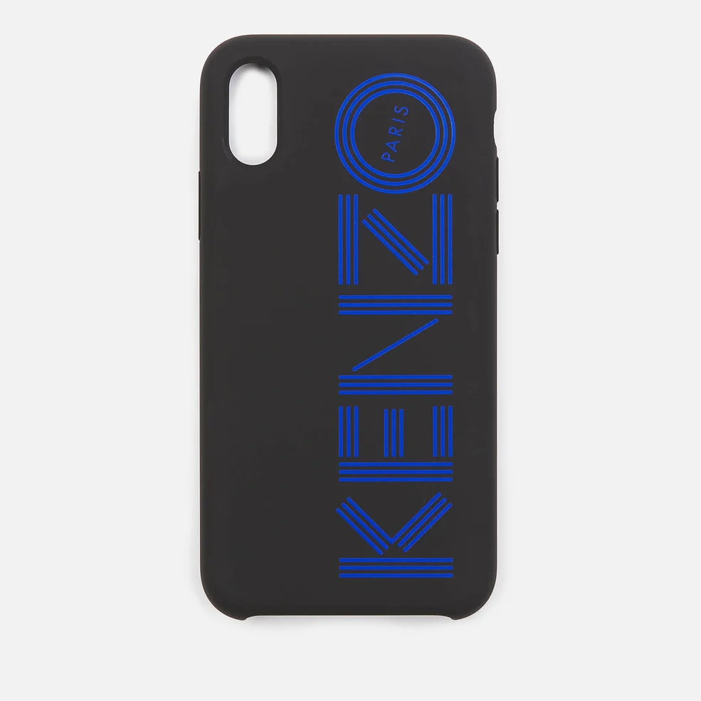 KENZO Men's Tonal Logo iPhone X Case - Blue Image 1