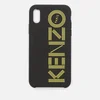 KENZO Men's Tonal Logo iPhone X Case - Black/Yellow - Image 1