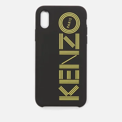 KENZO Men's Tonal Logo iPhone X Case - Black/Yellow