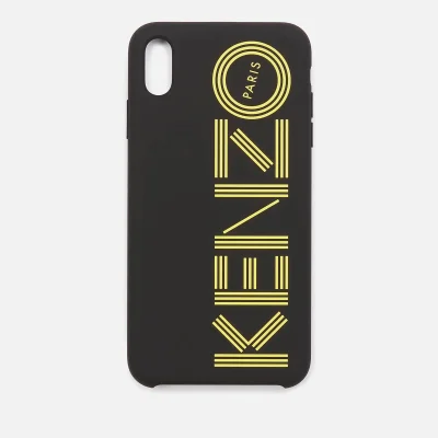 KENZO Men's Logo iPhone X Max Case - Black/Yellow