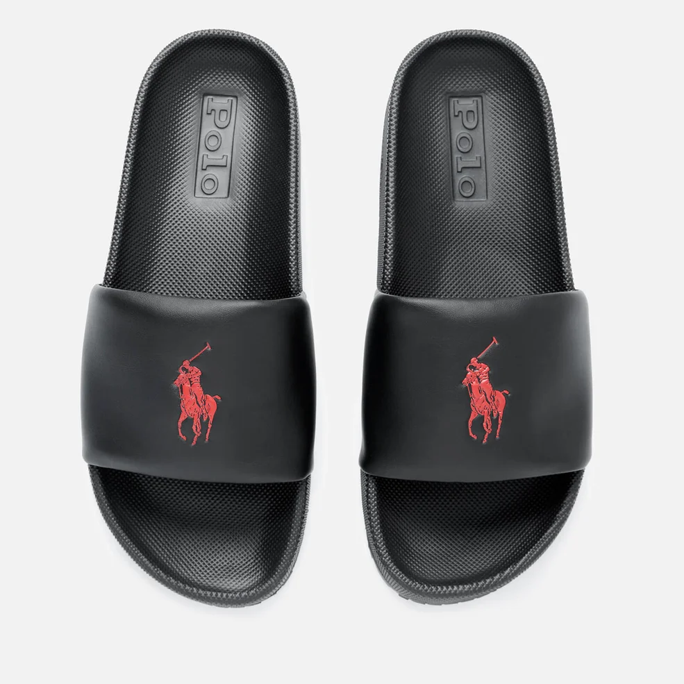 Polo Ralph Lauren Men's Cayson Slide Sandals - Black/Red Image 1