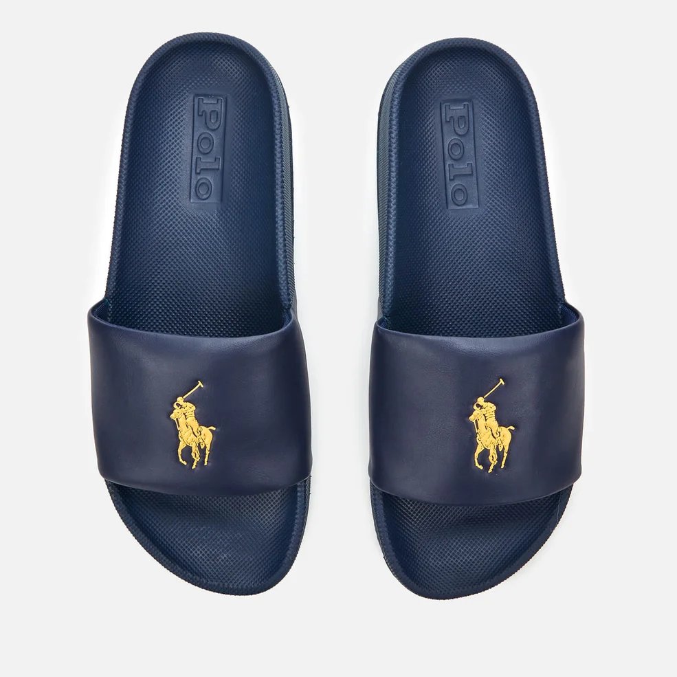 Polo Ralph Lauren Men's Cayson Slide Sandals - Newport Navy/Gold Image 1
