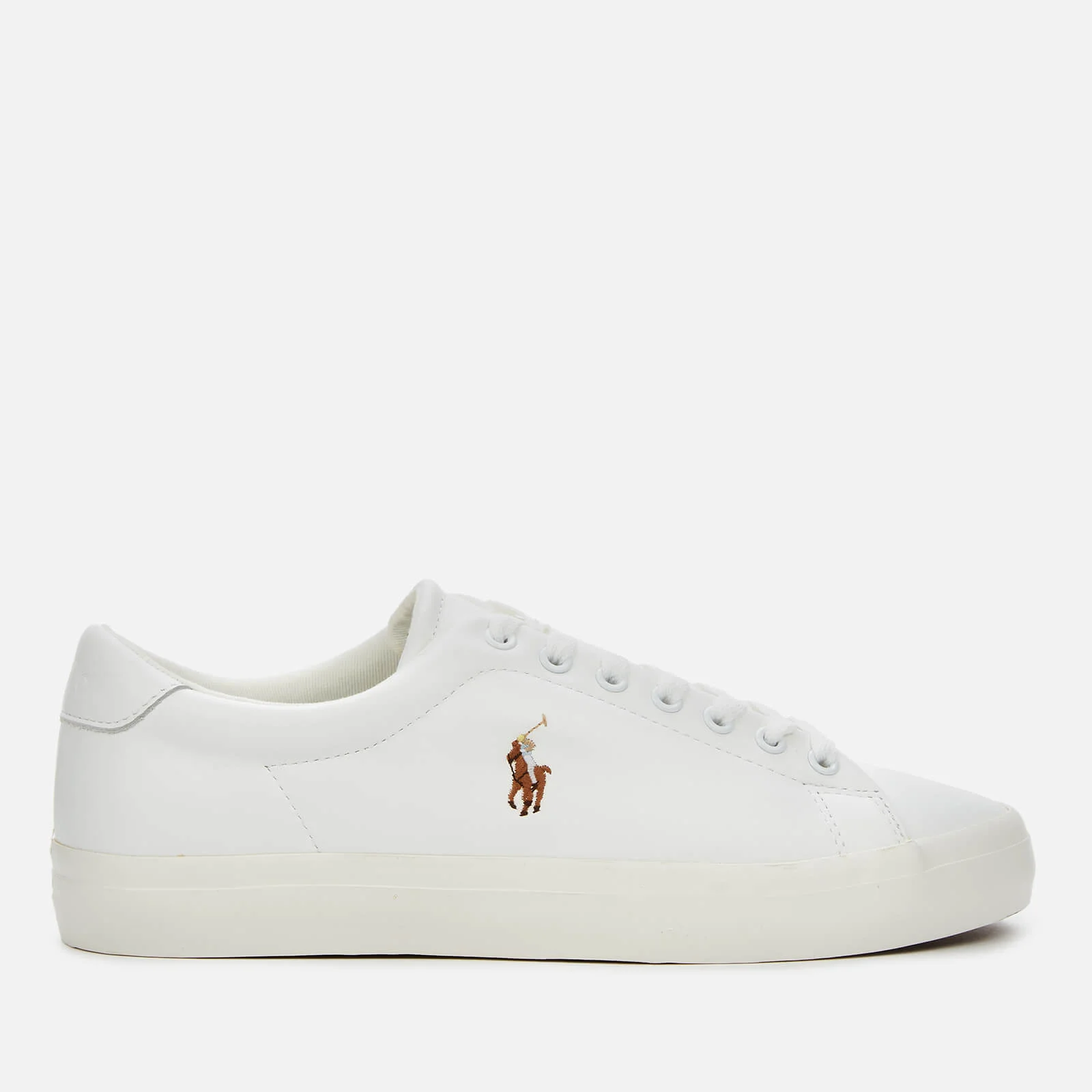 Polo Ralph Lauren Men's Longwood Leather Low Top Trainers - White/White Image 1