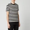 Officine Générale Men's Stripe T-Shirt - Black/White - Image 1