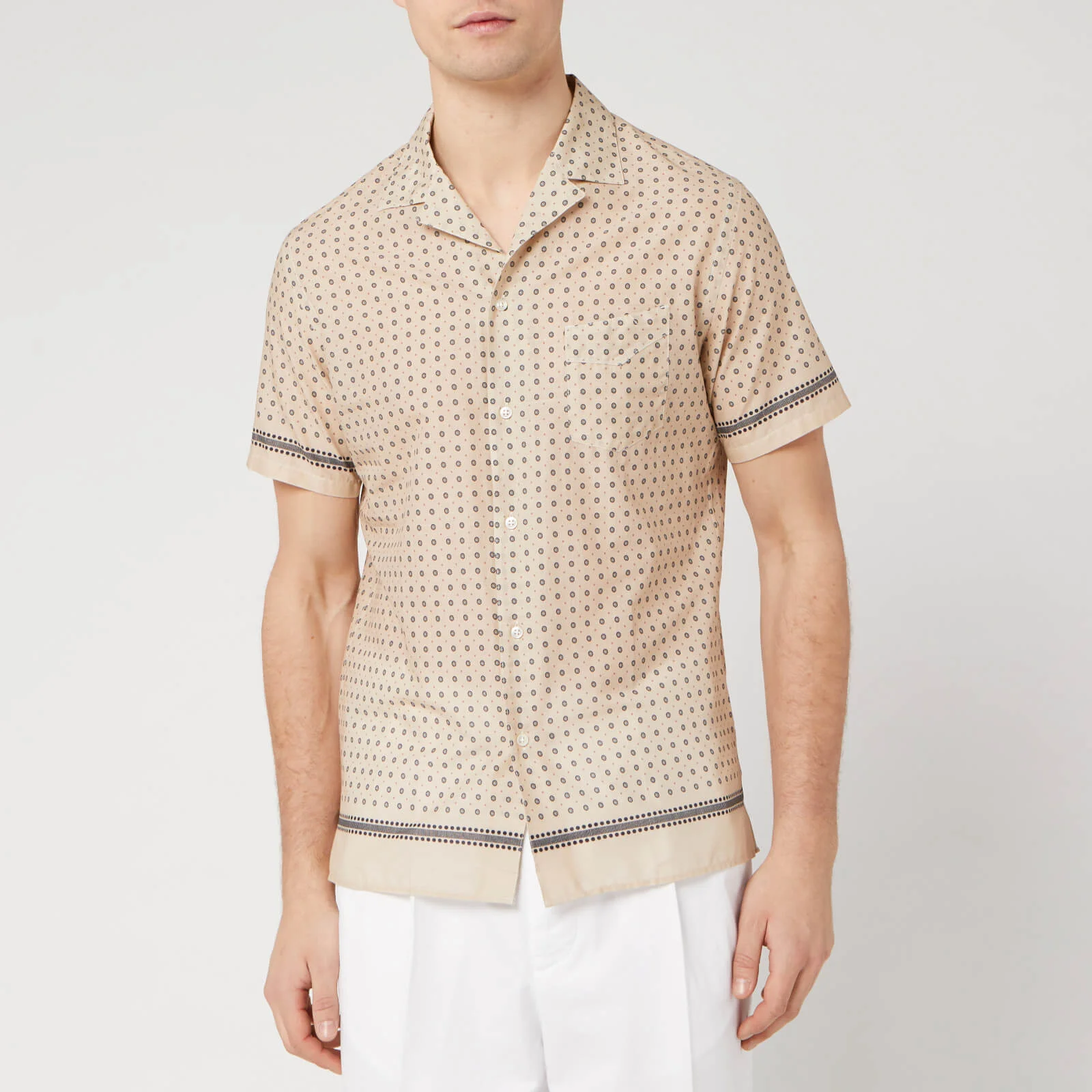 Officine Générale Men's Dario Placed Dots Shirt - Multi Image 1
