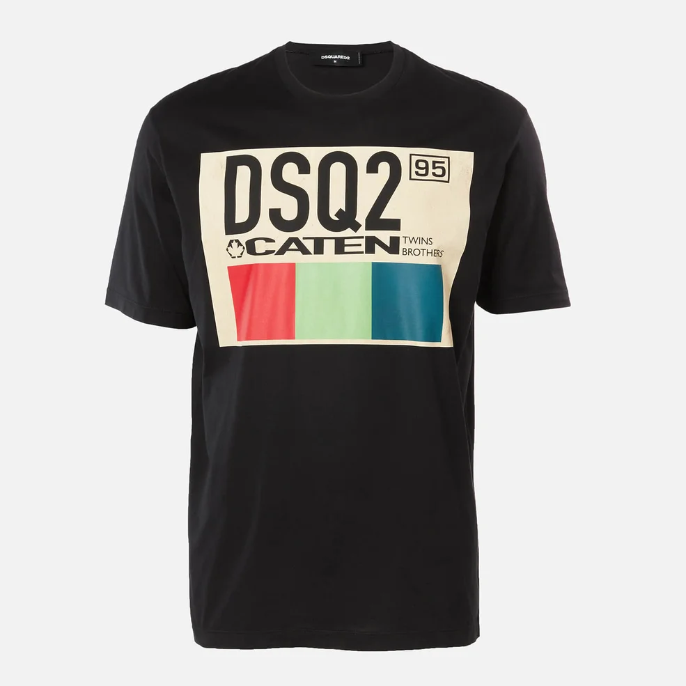 Dsquared2 Men's Box Logo T-Shirt - Black Image 1