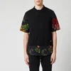 Dsquared2 Men's Polo Shirt - Black Floral Satin - Image 1