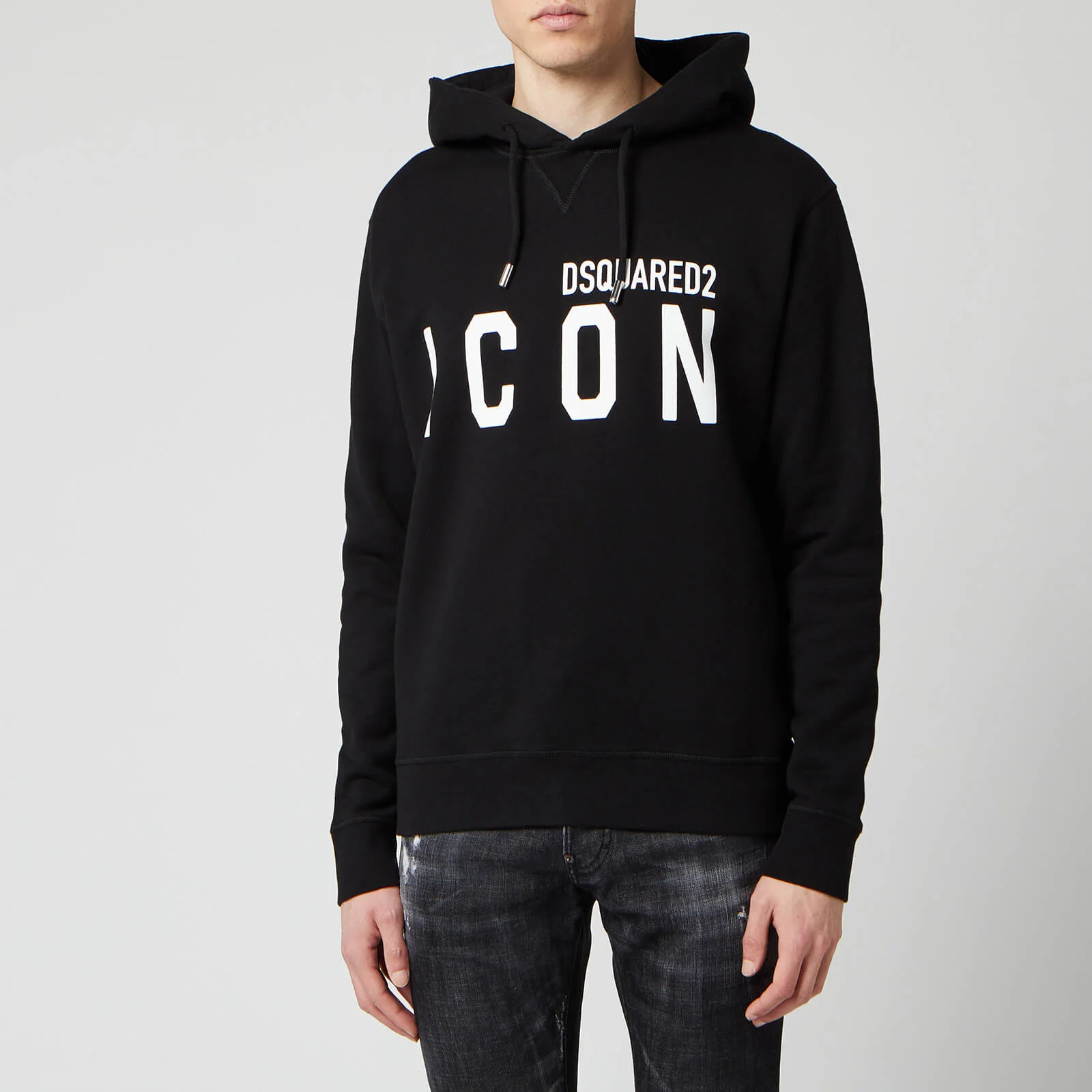 Dsquared2 Men's Cool Fit Icon Hoody - Black/White Image 1