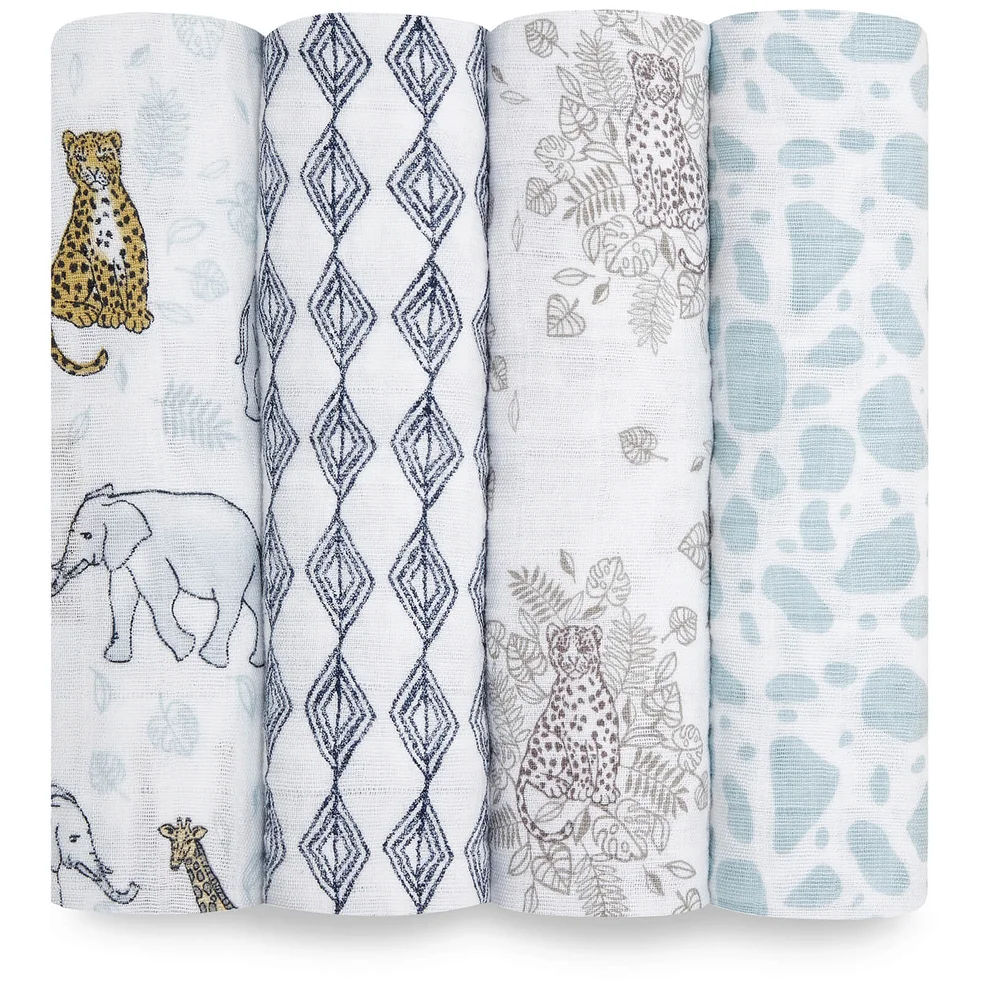 aden + anais Classic Swaddles - Jungle (4 Pack) Image 1