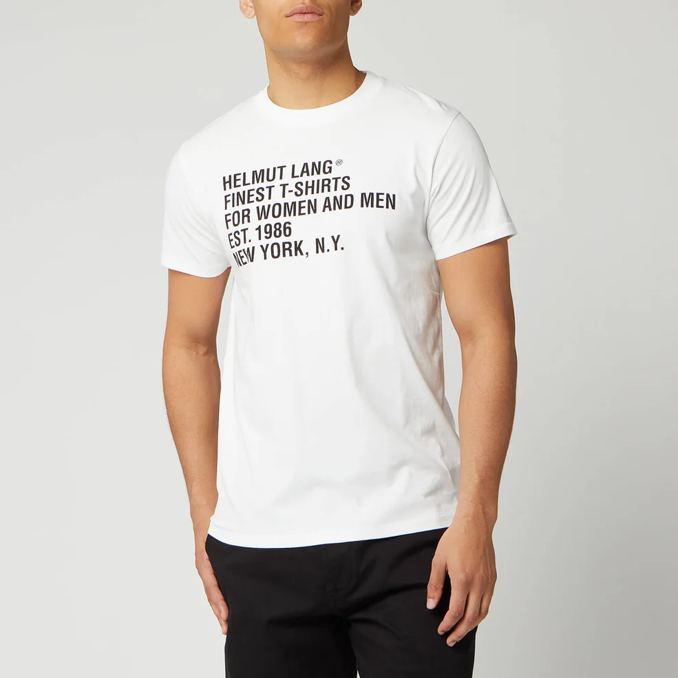 Helmut Lang Men's Standard T-Shirt - Chalk White Image 1