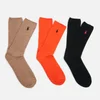 Polo Ralph Lauren Men's 3 Pack Cotton Socks - Orange/Italian Heather/Navy - Image 1