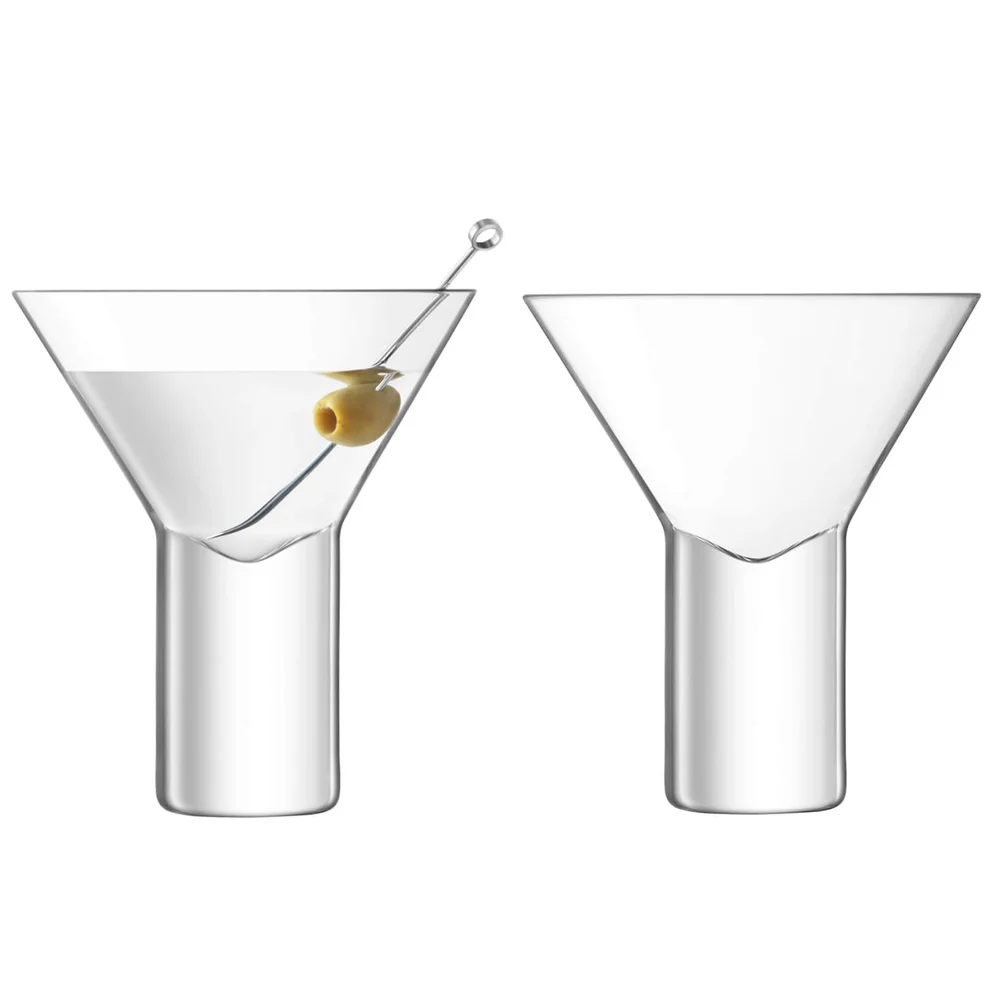 LSA Vodka Cocktail Glass - Clear 240ml (Set of 2) Image 1