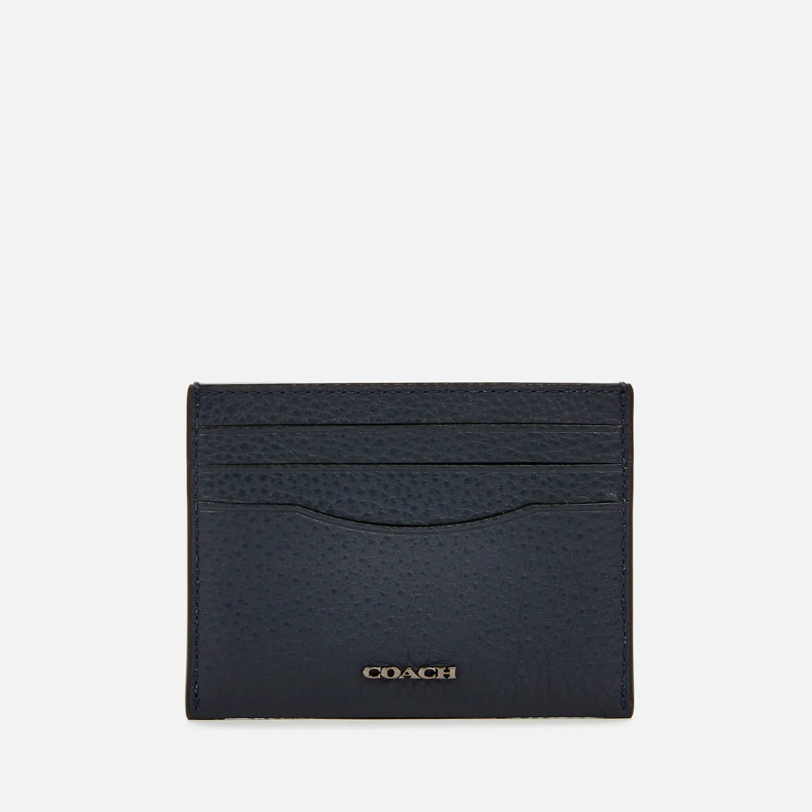 Coach Men's Pebble Leather Card Case - Midnight Image 1