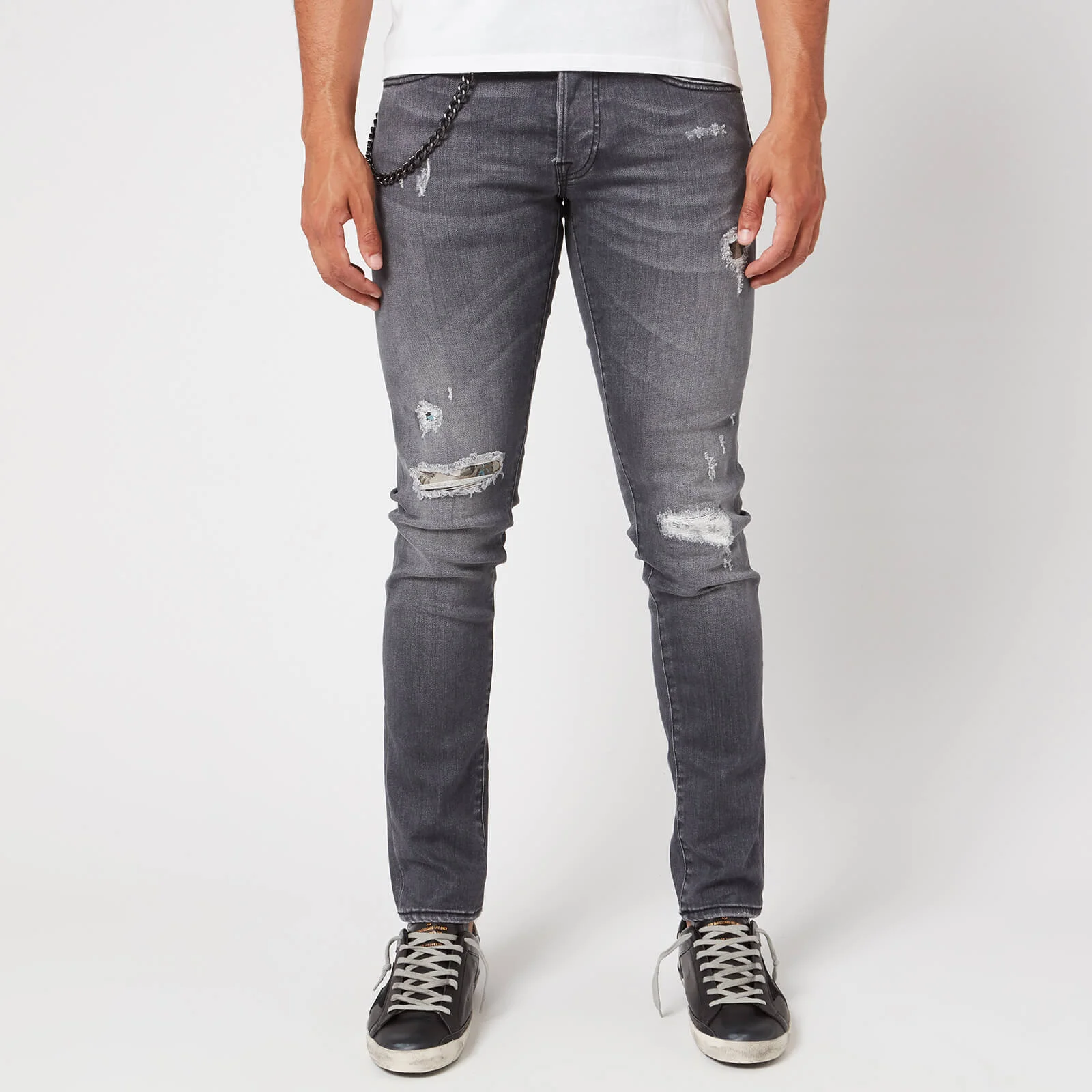 Tramarossa Men's 1980 Ripped Jeans - Denim Comfort Grey Image 1