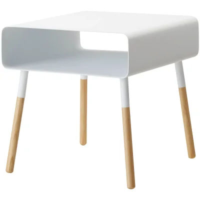 Yamazaki Plain Low Side Table - White