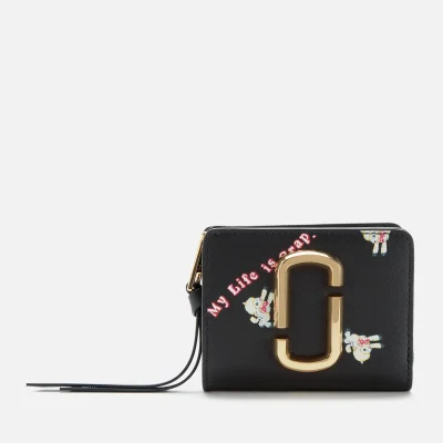Marc Jacobs Women's Magda Archer X The Snapshot Mini Compact Wallet - Black Multi